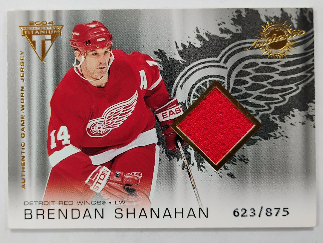 2003-04 Private Stock Titanium Hockey Brenden Shanahan #153 Authentic Game-Worn Jersey 623/875