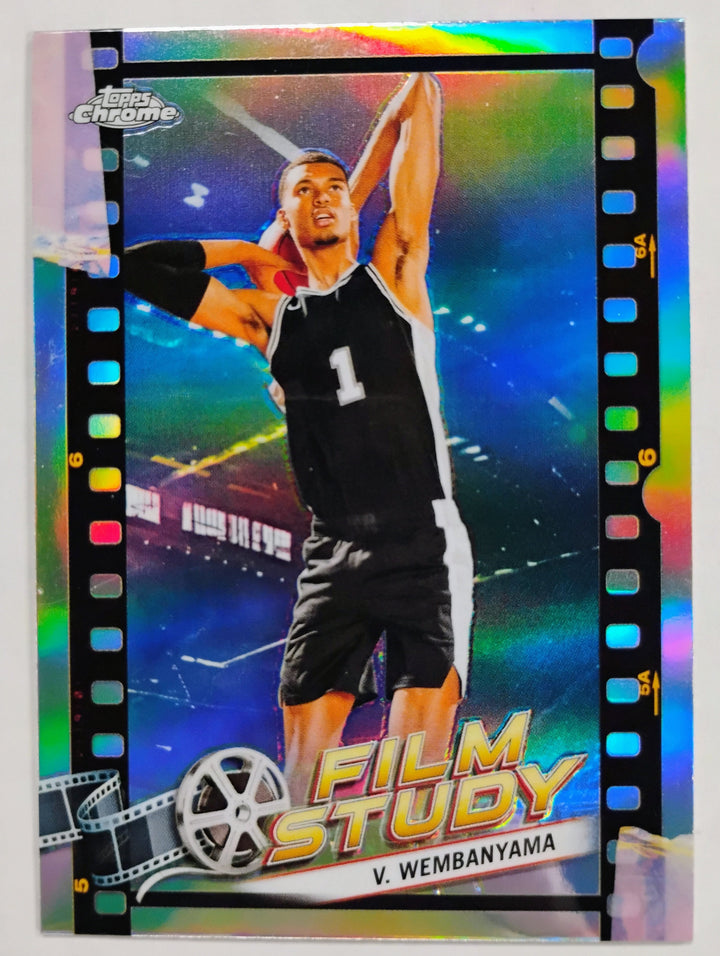 2024 Topps Chrome Victor Wembanyama #FS-13 Film Study Refractor
