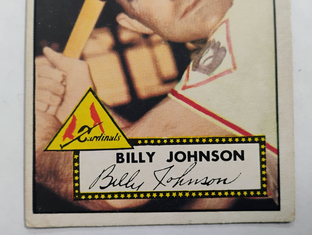 1952 Topps Baseball Billy Johnson #83 Red Back