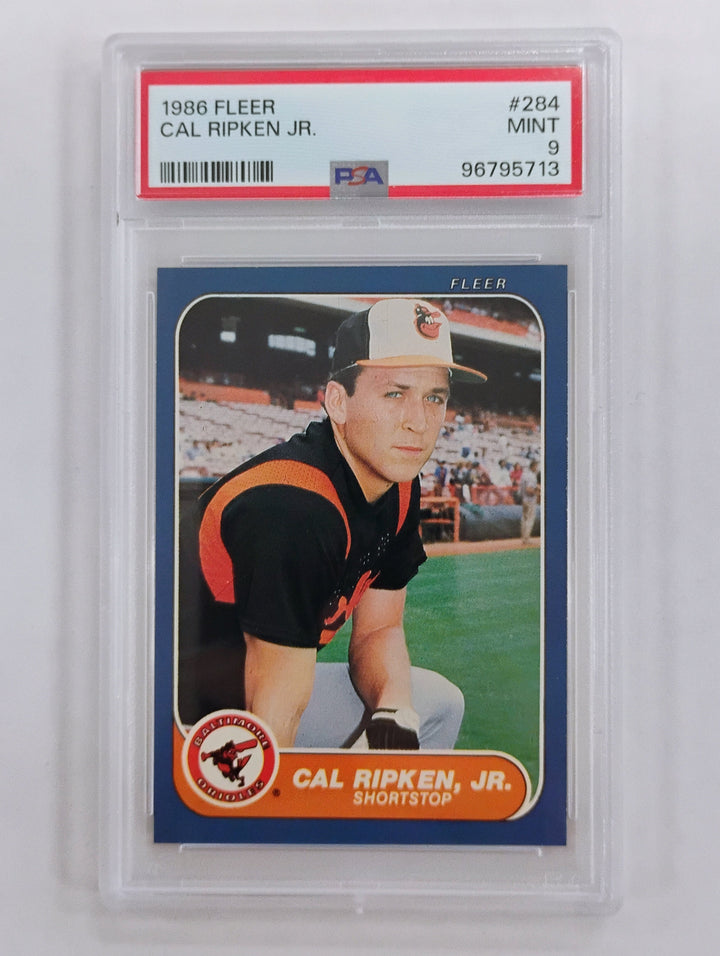1986 Fleer Cal Ripkin Jr. # 284 PSA 9 Mint