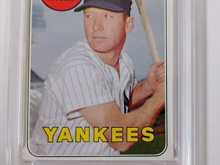 1969 Topps Baseball Mickey Mantle #500 White Letter PSA 4 VG-EX
