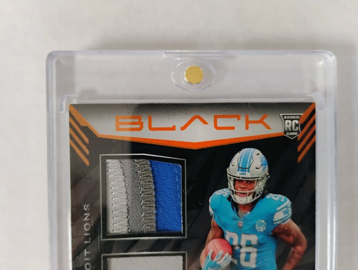 2023 Panini Black Rookie Signature Materials Football  Jahmyr Gibbs RC 25/50  RSM-14