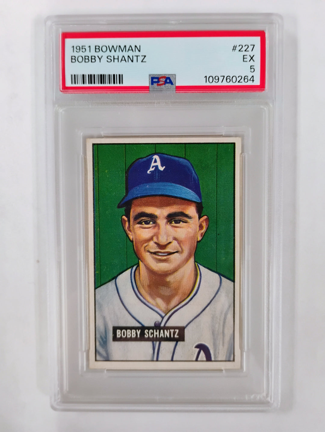 Bowman Bobby Schantz #227 EX PSA 5