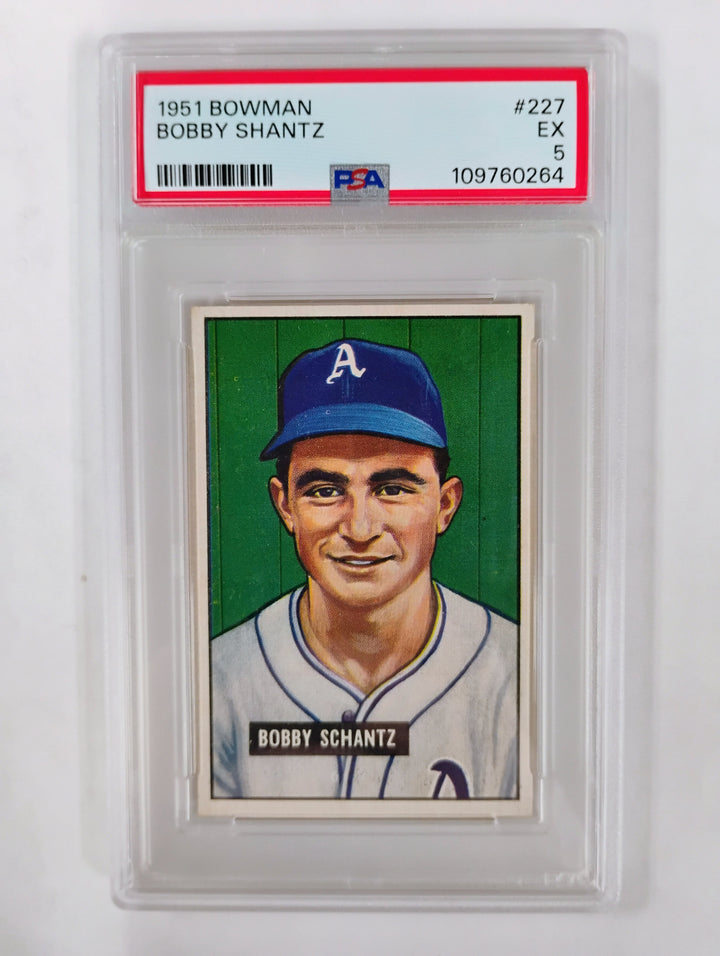 Bowman Bobby Schantz #227 EX PSA 5