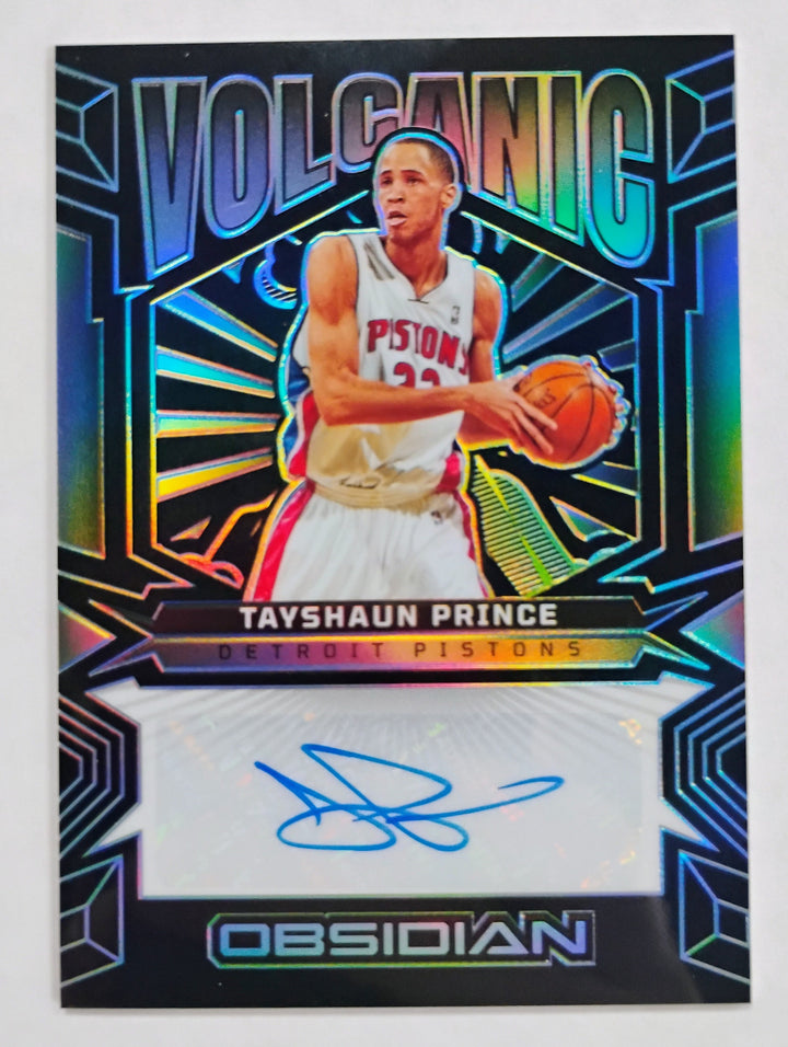 2024-25 Panini Obsidian Basketball Tayshaun Prince #VS-TPD Volcanic Auto /149