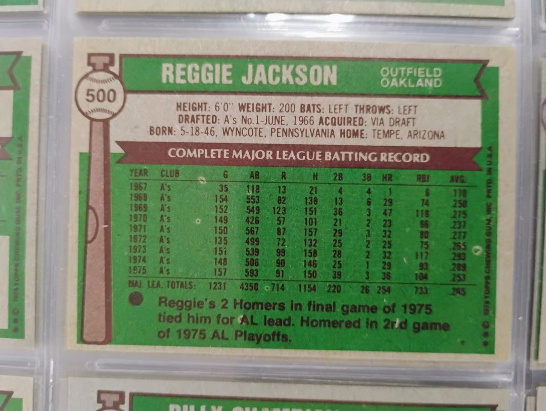 1976 Topps Baseball Complete Set EX-Mint