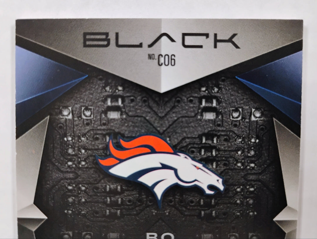 2024 Panini Black Football Bo Nix RC Triple Patch #'D 87/99 NM-Mint