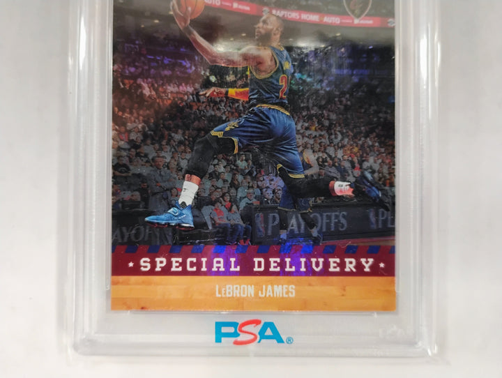 2017 Panini Hoops Lebron James Special Delivery PSA 10