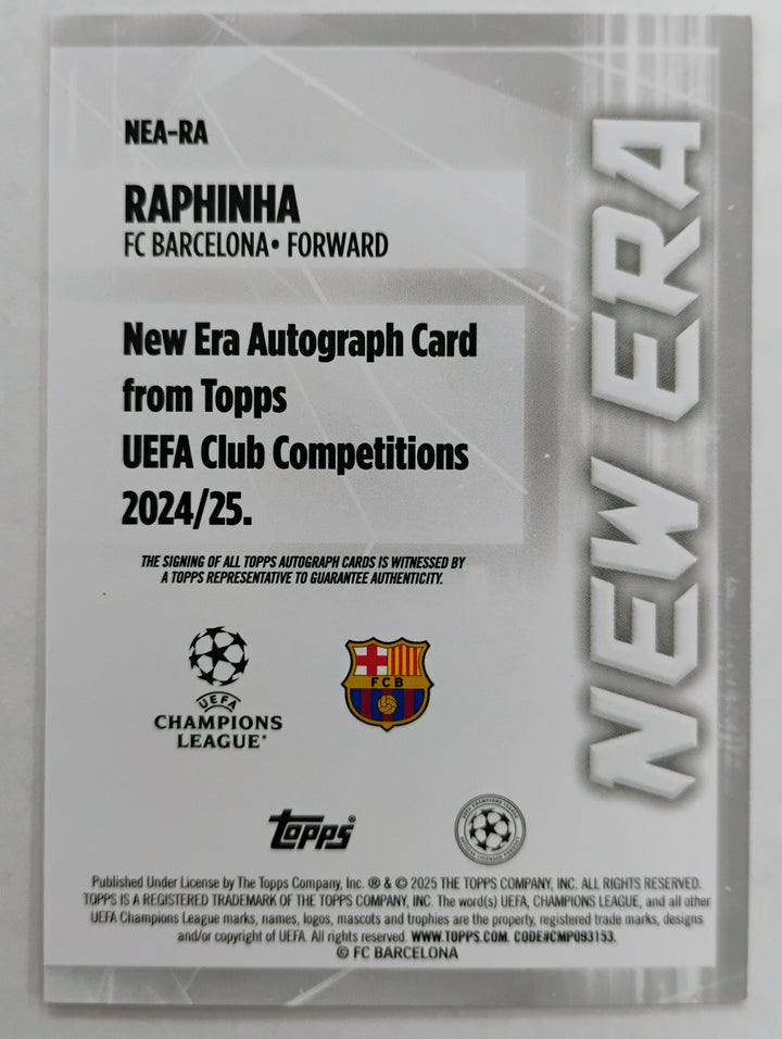 2025 Topps UEFA Champions League Raphinha #NEA-RA New Era