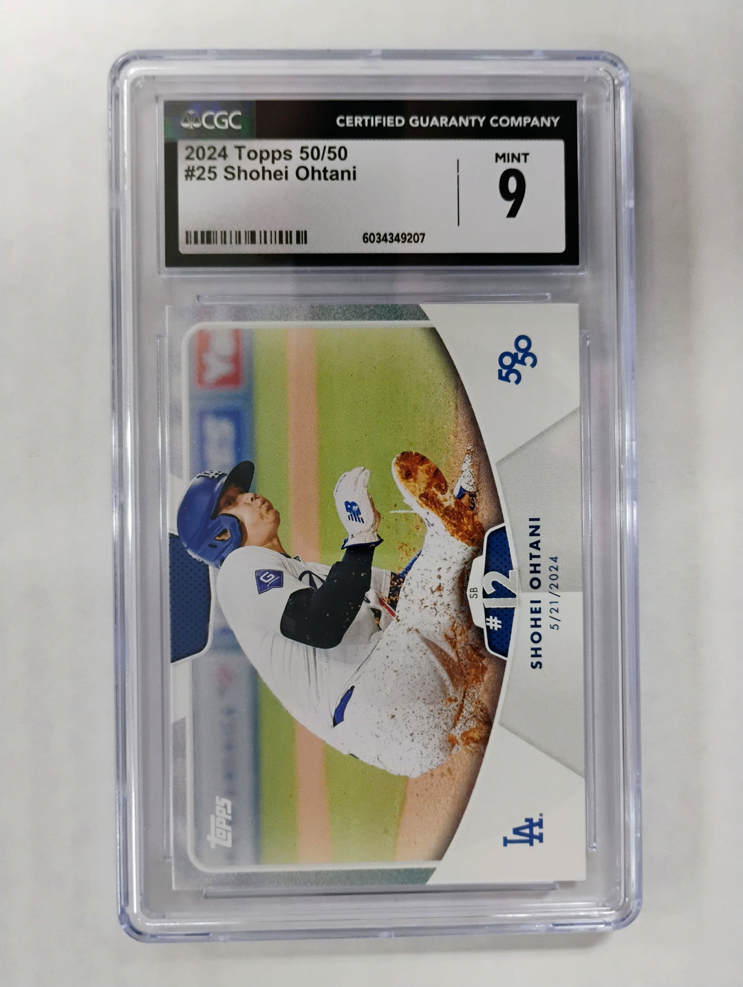2024 Topps 50/50 Baseball Shohei Ohtani #25 CGC Mint 9
