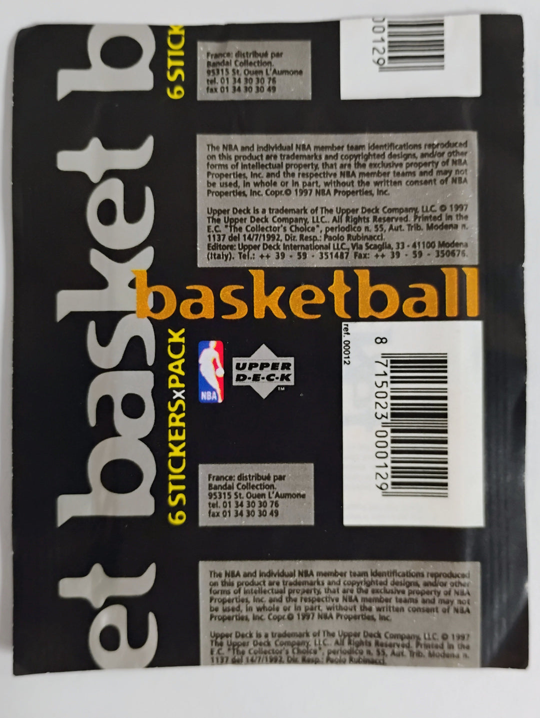 1997-98 Upper Deck Basketball  Stickers Sealed Packs