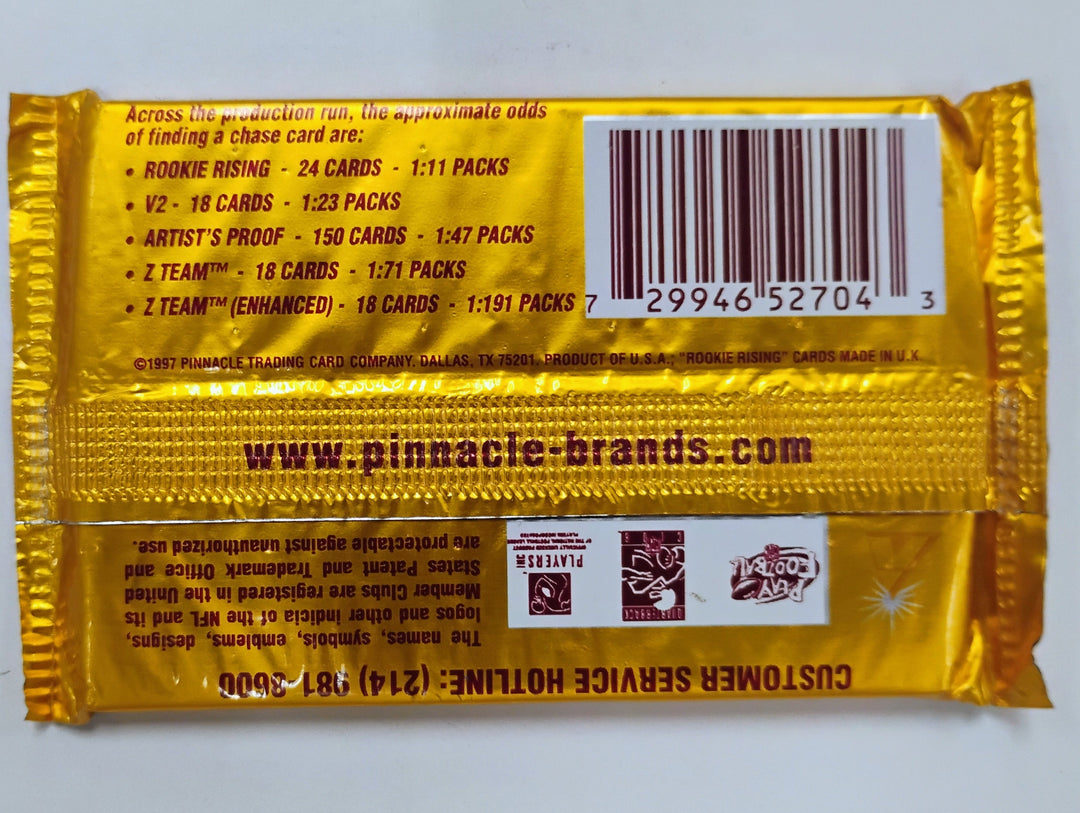 1997 Pinnacle Zenith Football Sealed Pack
