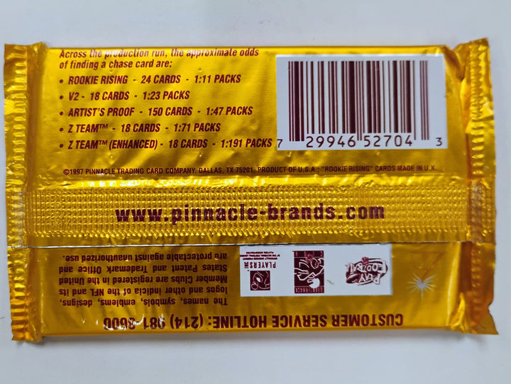 1997 Pinnacle Zenith Football Sealed Pack