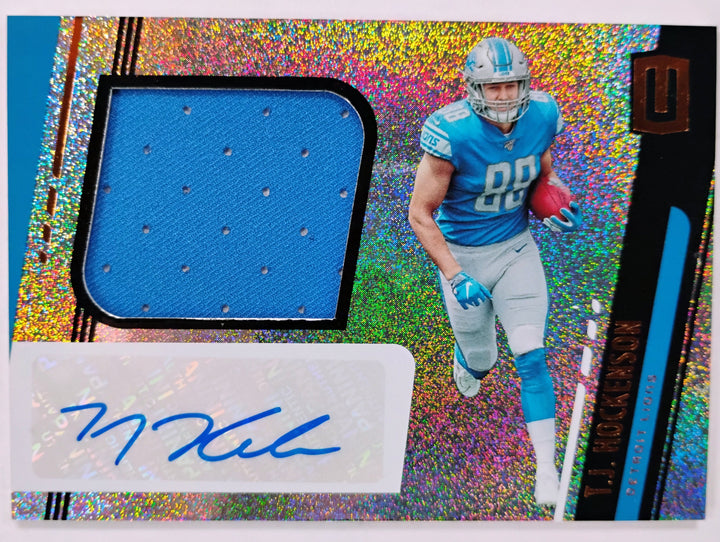 2019 Panini Unparalleled Football T.J. Hockenson #313 Auto/Relic