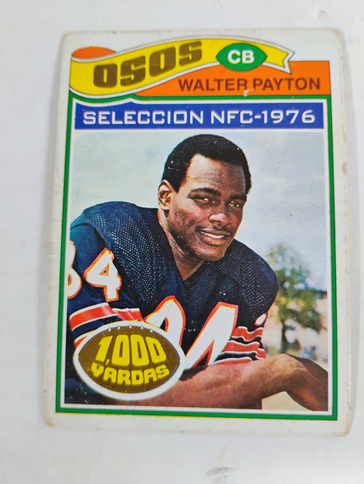 1977 Topps Mexican Football Walter Payton #360