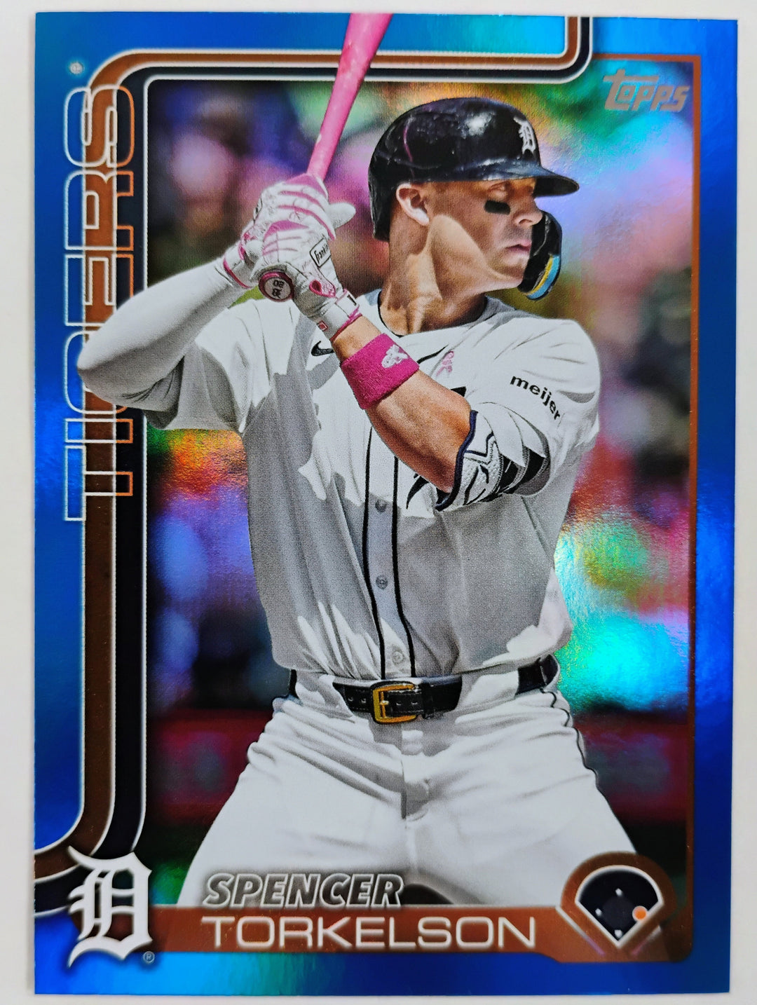 2025 Topps Baseball Spencer Torkelson #494 Blue Holo 001/150