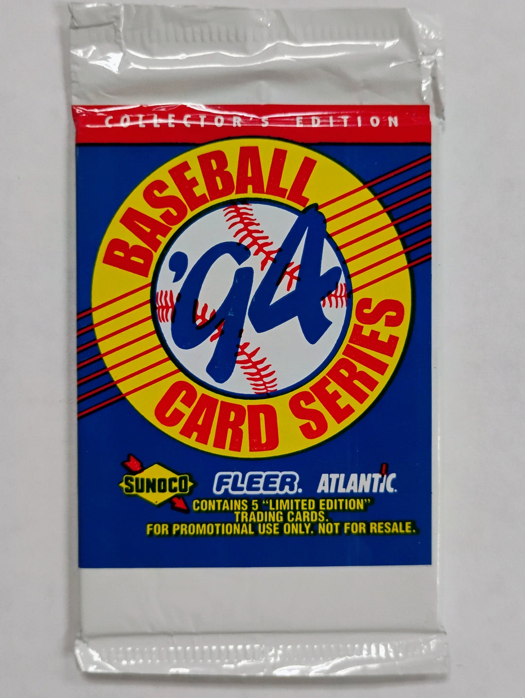 1994  Fleer Baseball Sunoco Atlantic Sealed Pack