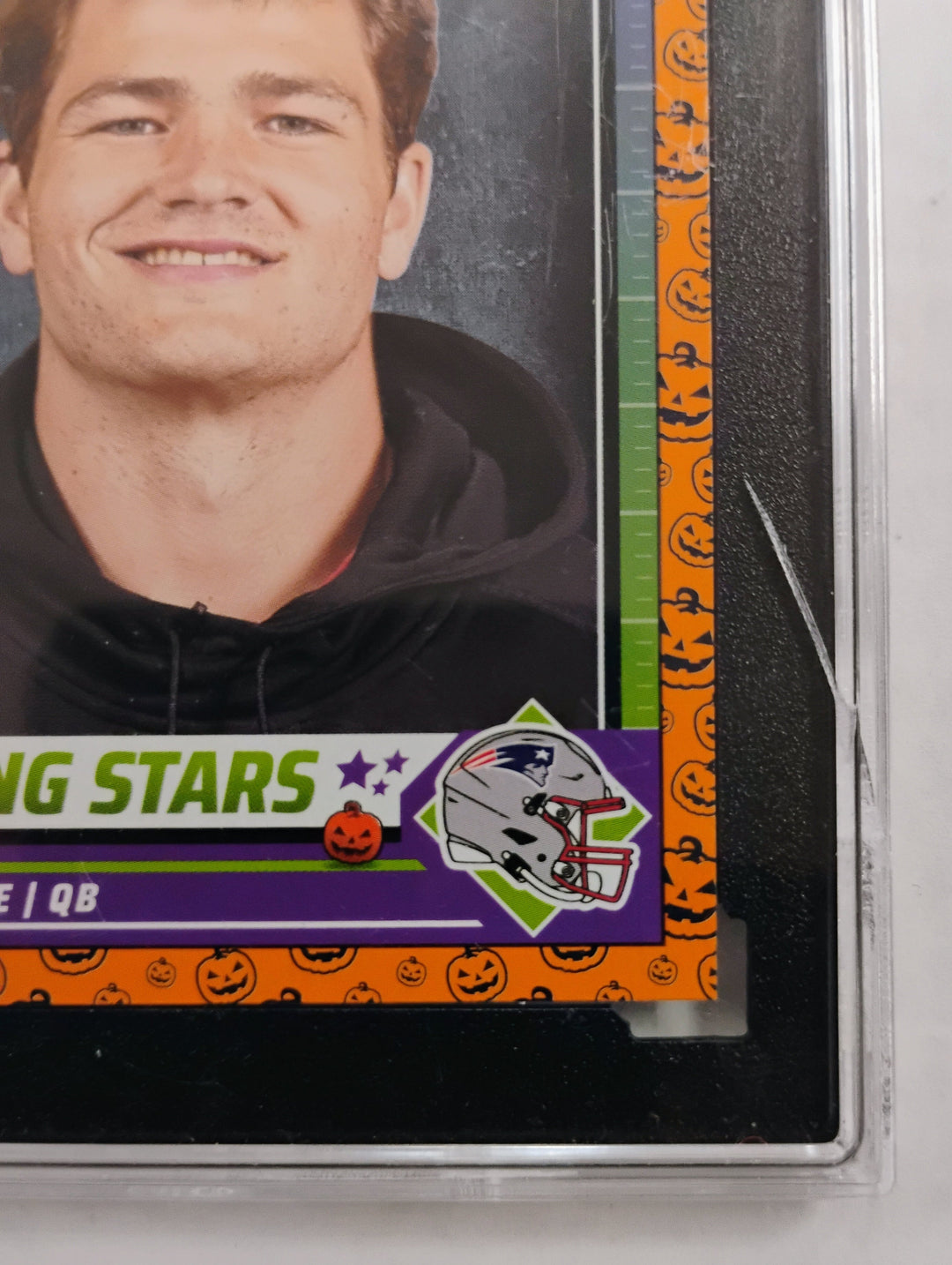2024 Panini Score-A-Treat Drake Maye #17 Rising Stars Pumpkins SGC 10