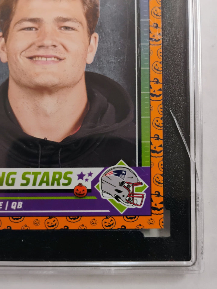 2024 Panini Score-A-Treat Drake Maye #17 Rising Stars Pumpkins SGC 10