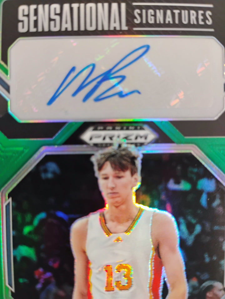 2023 Panini Prizm Draft Picks Basketball Matas Buzelis Sensational Signatures Green Prizm