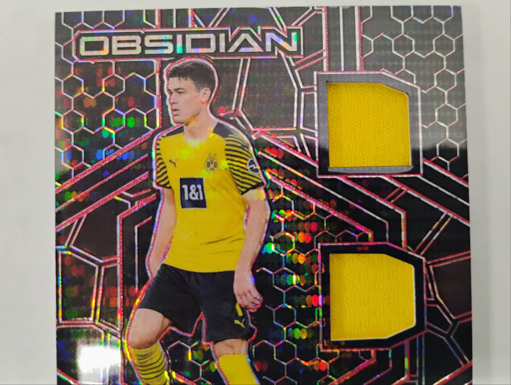2021-22 Panini Obsidian Soccer Giovanni Reyna Trifecta Material #'D16/44