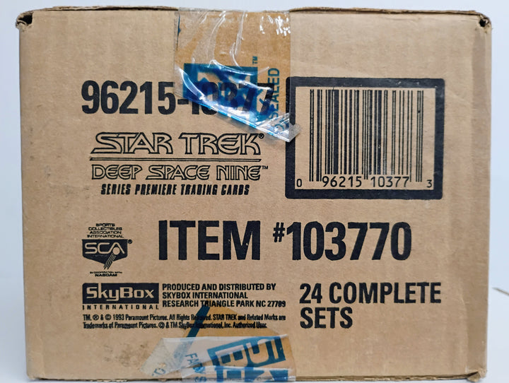 1993 SkyBox Star Trek Deep Space Nine Series Premier Trading Cards (24) Complete Set Factory Sealed Case