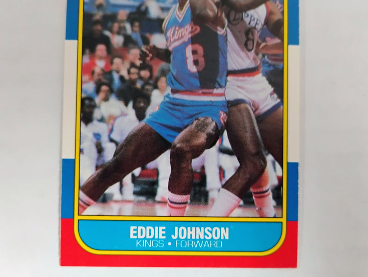 1986-87 Fleer Basketball Eddie Johnson RC #51 EX-Mint
