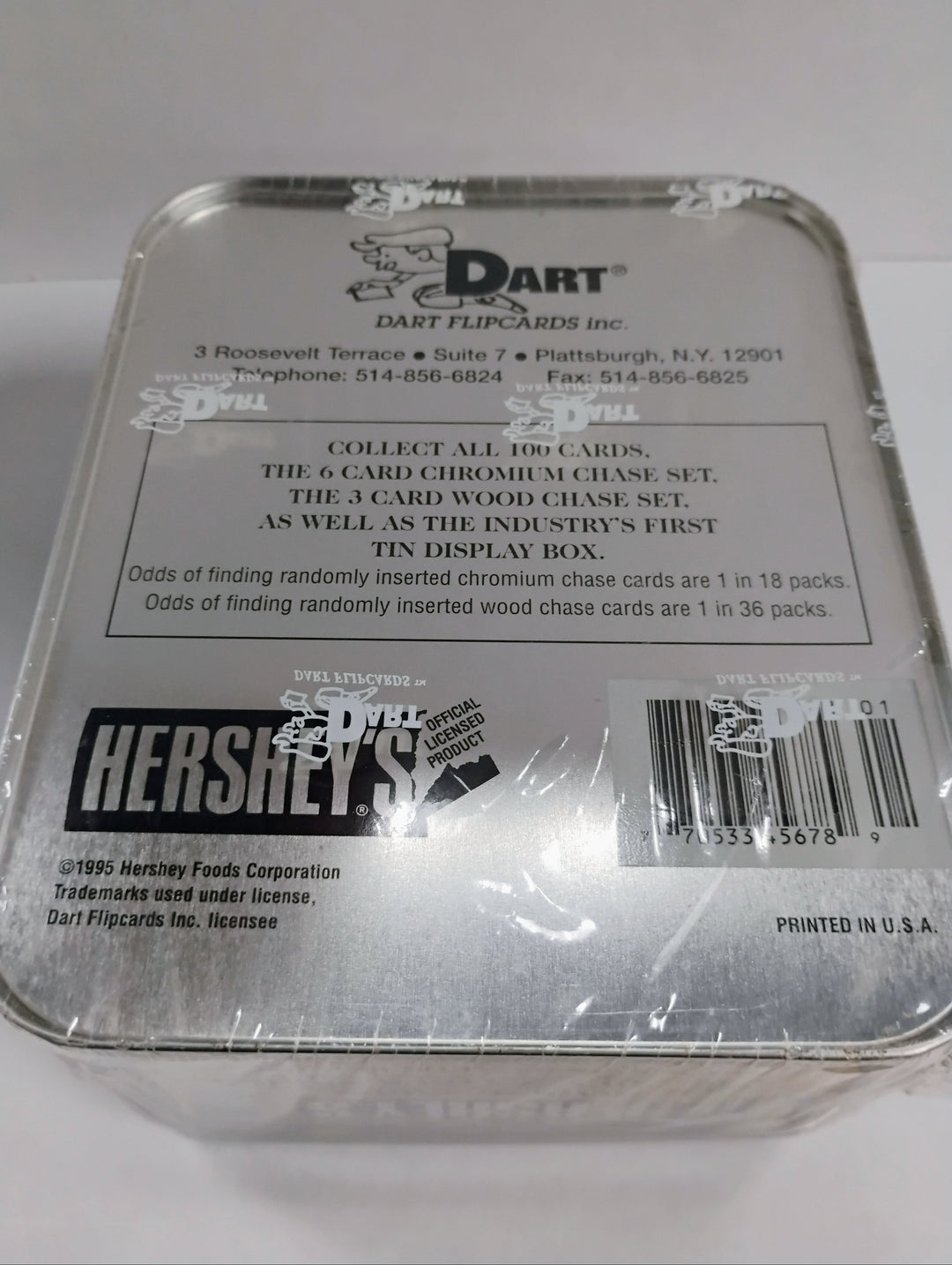 1995 Dart  Hershey's Trading Cards 36 Pack Tin