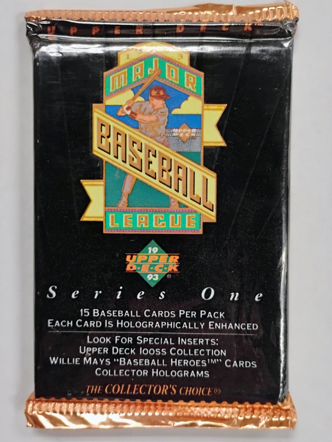 1993 Upper Deck Baseball Series 1 Sealed Back