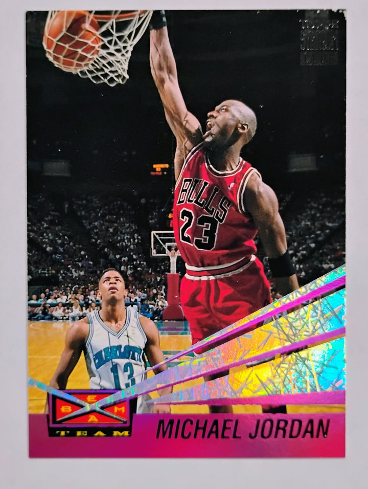 1993-94 Stadium Club Basketball Michael Jordan #4 Beam Team