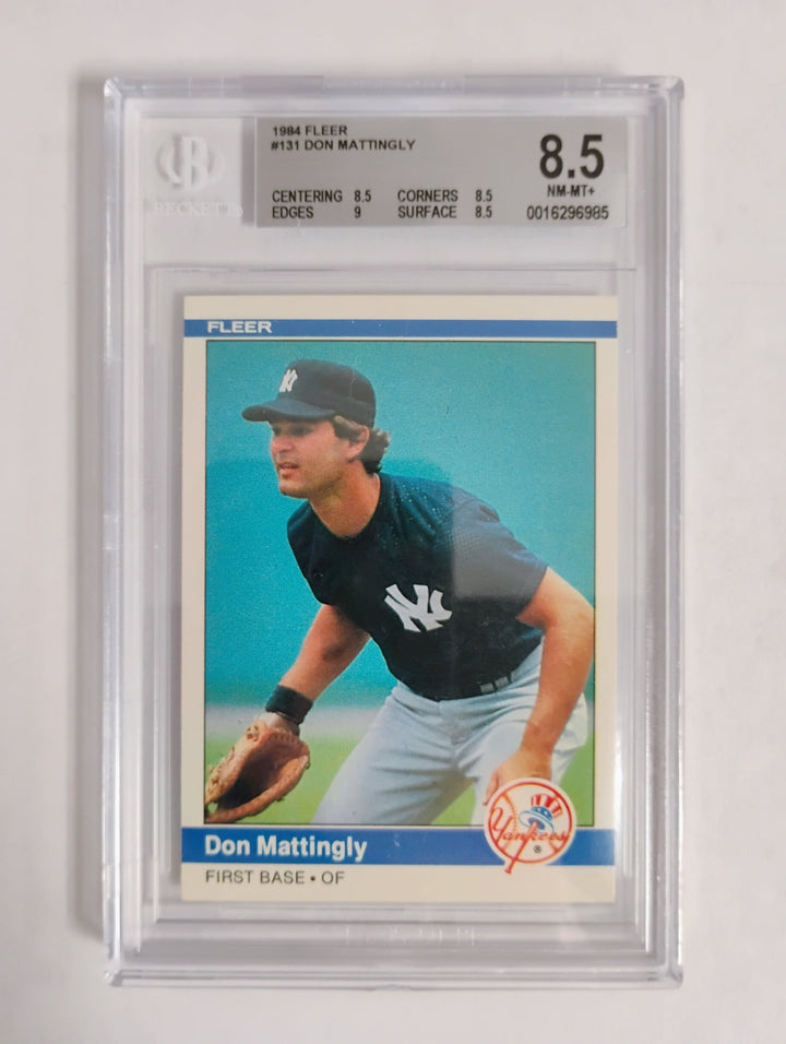 1984 Fleer Baseball Don Mattingly RC BGS 8.5