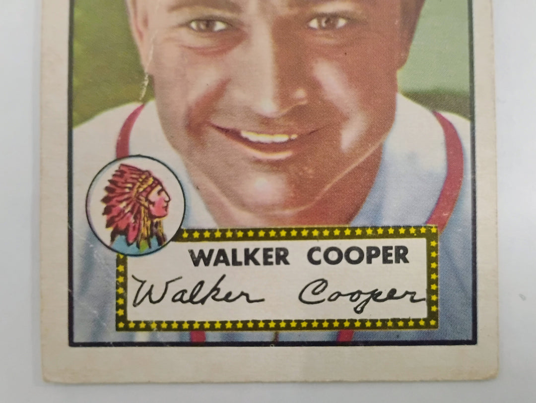 1952 Topps Baseball Walker Cooper #294 Red Back