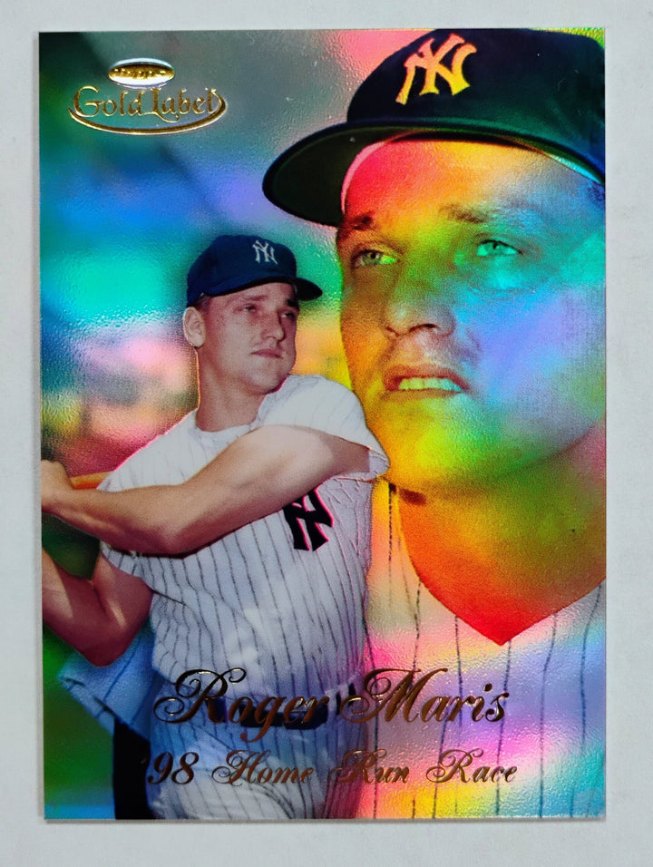 1998 Topps Gold Label Baseball Roger Maris #HR1 '98 Home Run Race