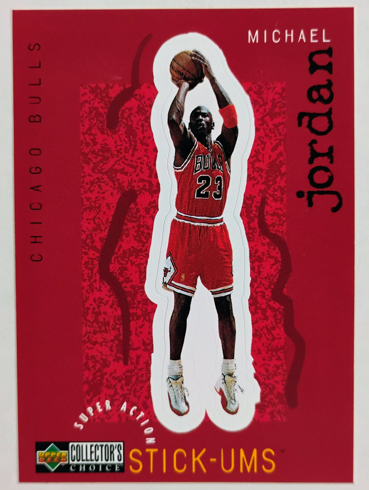 1997-98 Collector's Choice Basketball Michael Jordan #S30 Stick-Ums