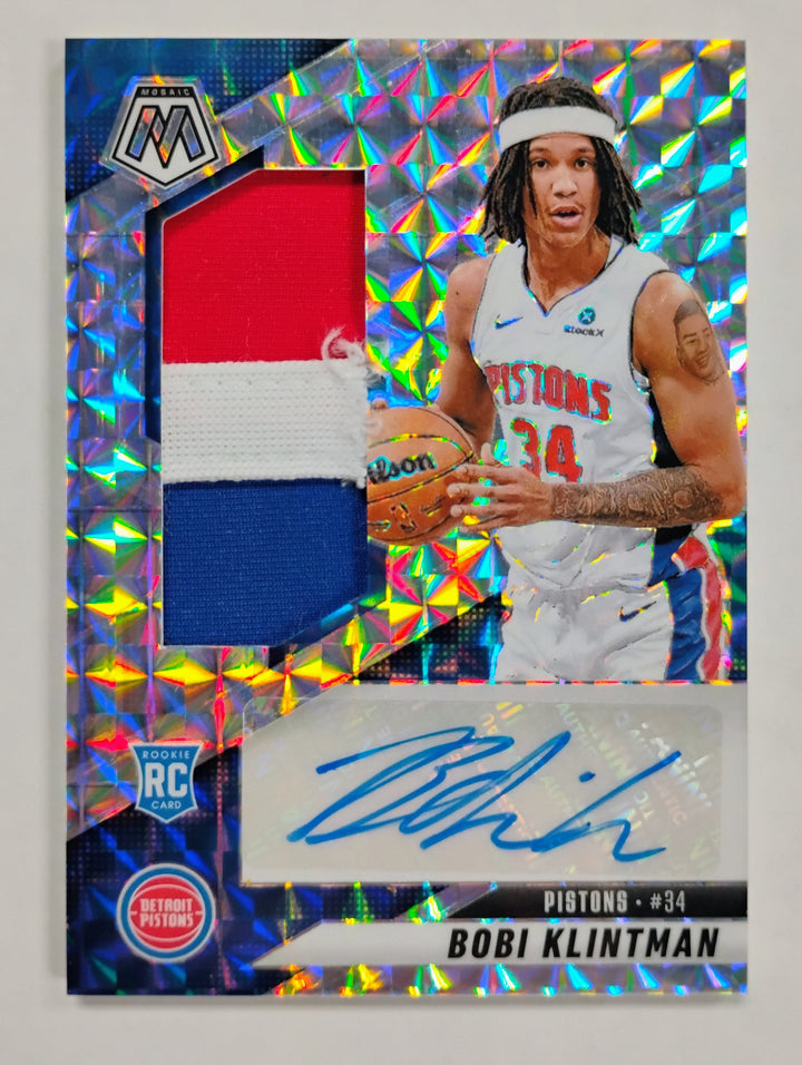 2024-25 Panini Mosaic Basketball Bobi Klintman RC #RJA-BOB Prizm