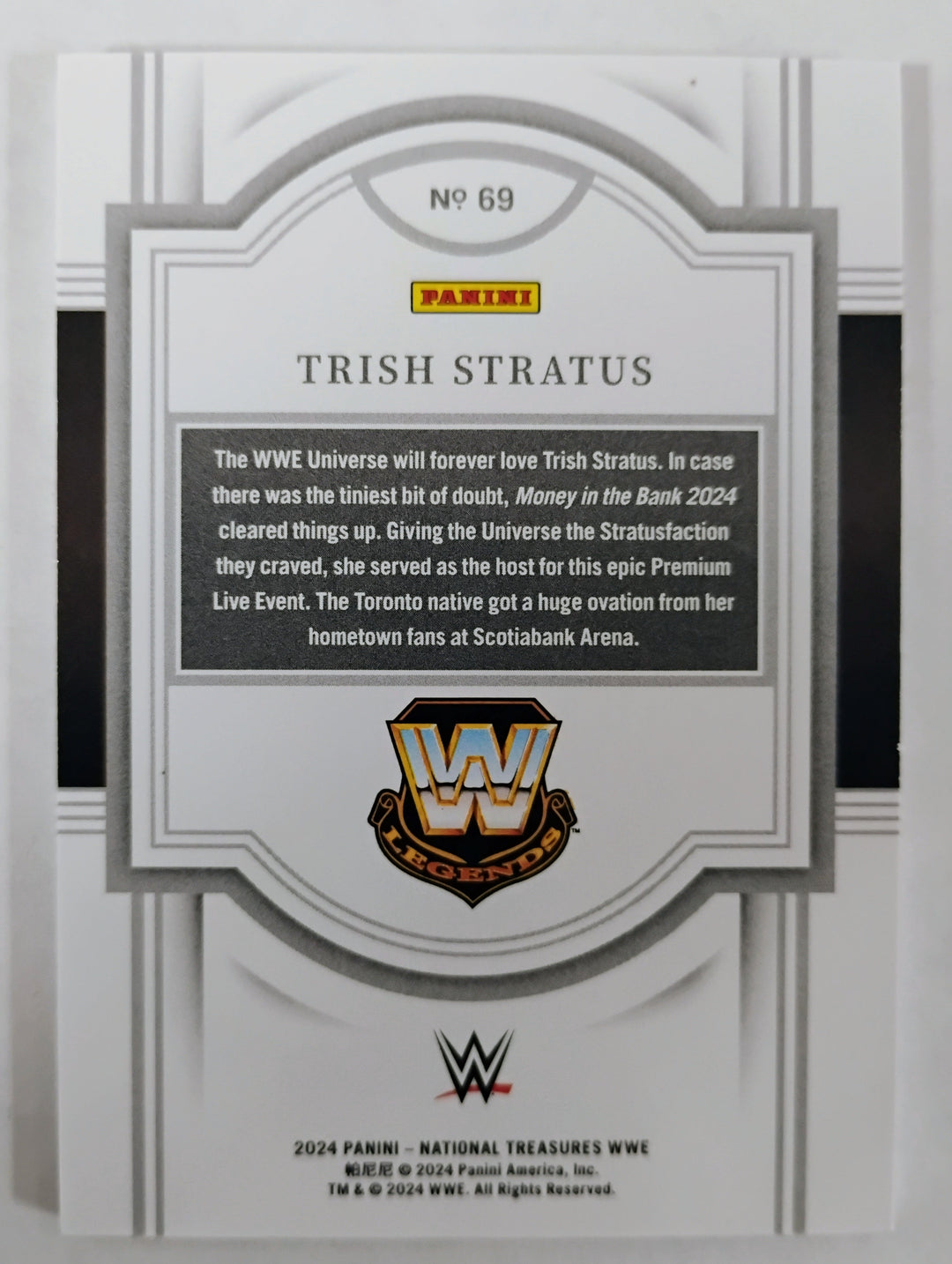 2024 National Treasures WWE Trish Stratus #69 Red #'D72/75