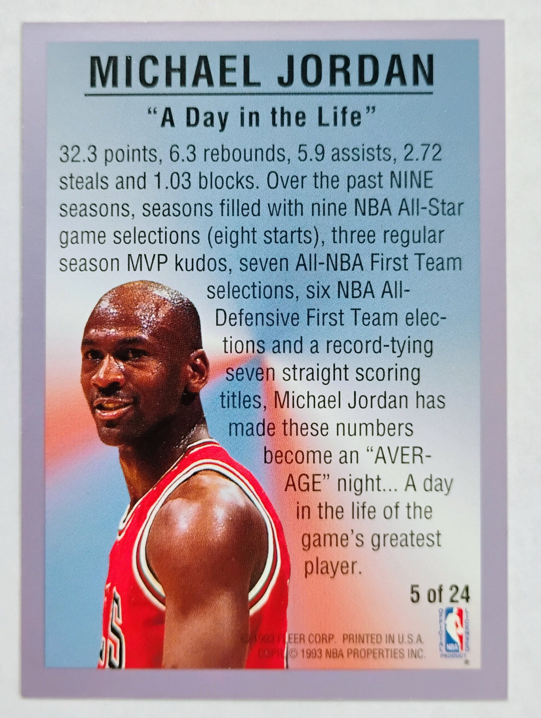 1993-94 Fleer Basketball Michael Jordan #5 All-Star Weekend