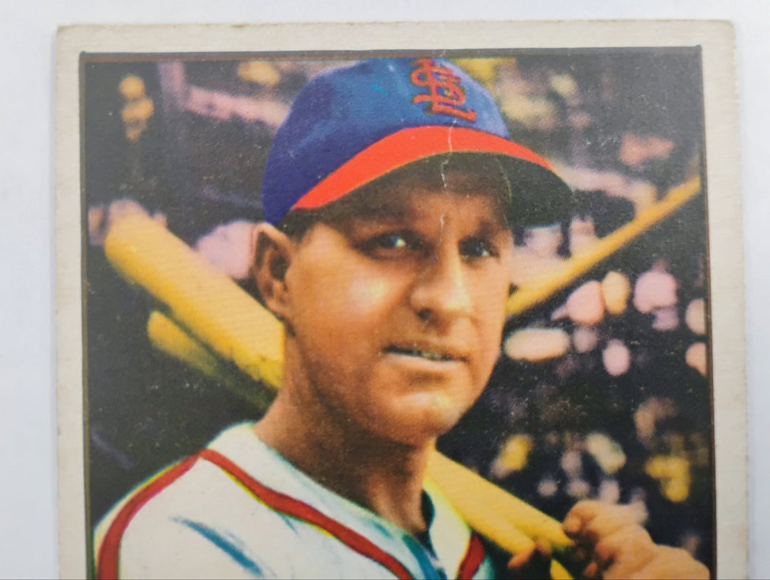 1952 Topps Baseball Enos Slaughter #65 Red Back