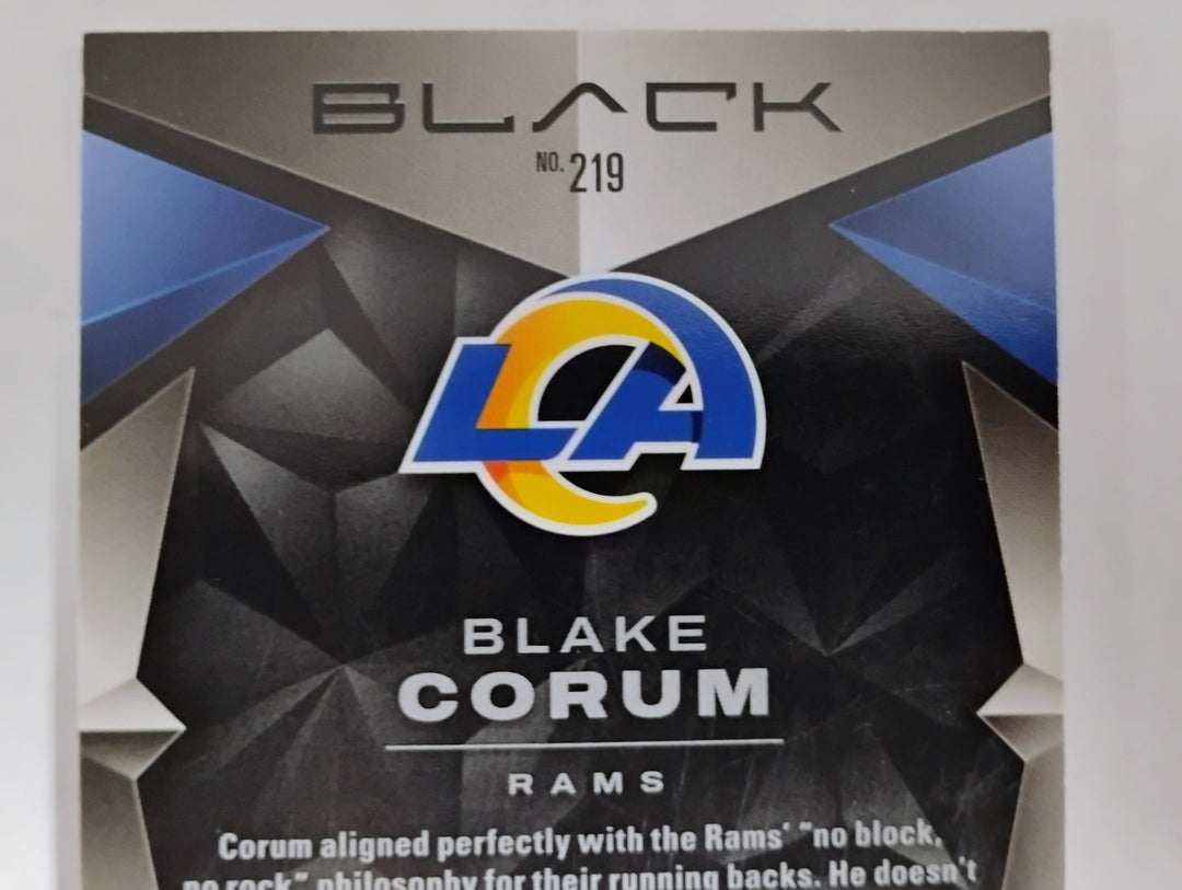 2024 Panini Black Football Blake Corum RC Auto/Patch #'D 135/150 NM-Mint