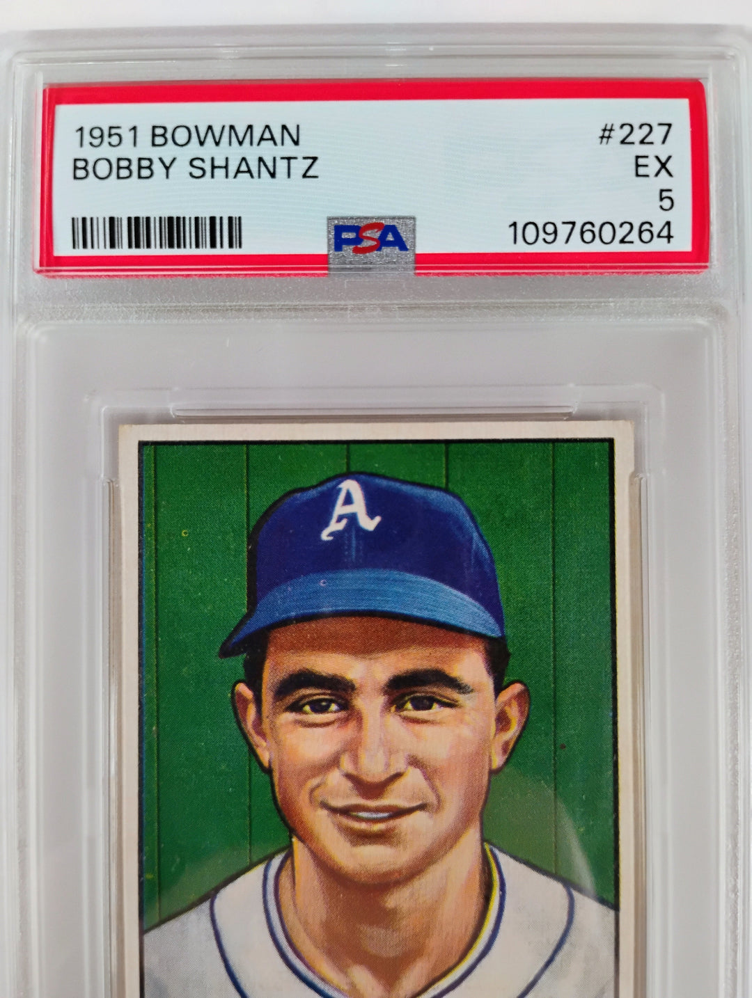 Bowman Bobby Schantz #227 EX PSA 5