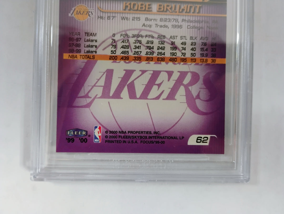 1999-00 Fleer Focus Basketball Kobe Bryant BGS 8