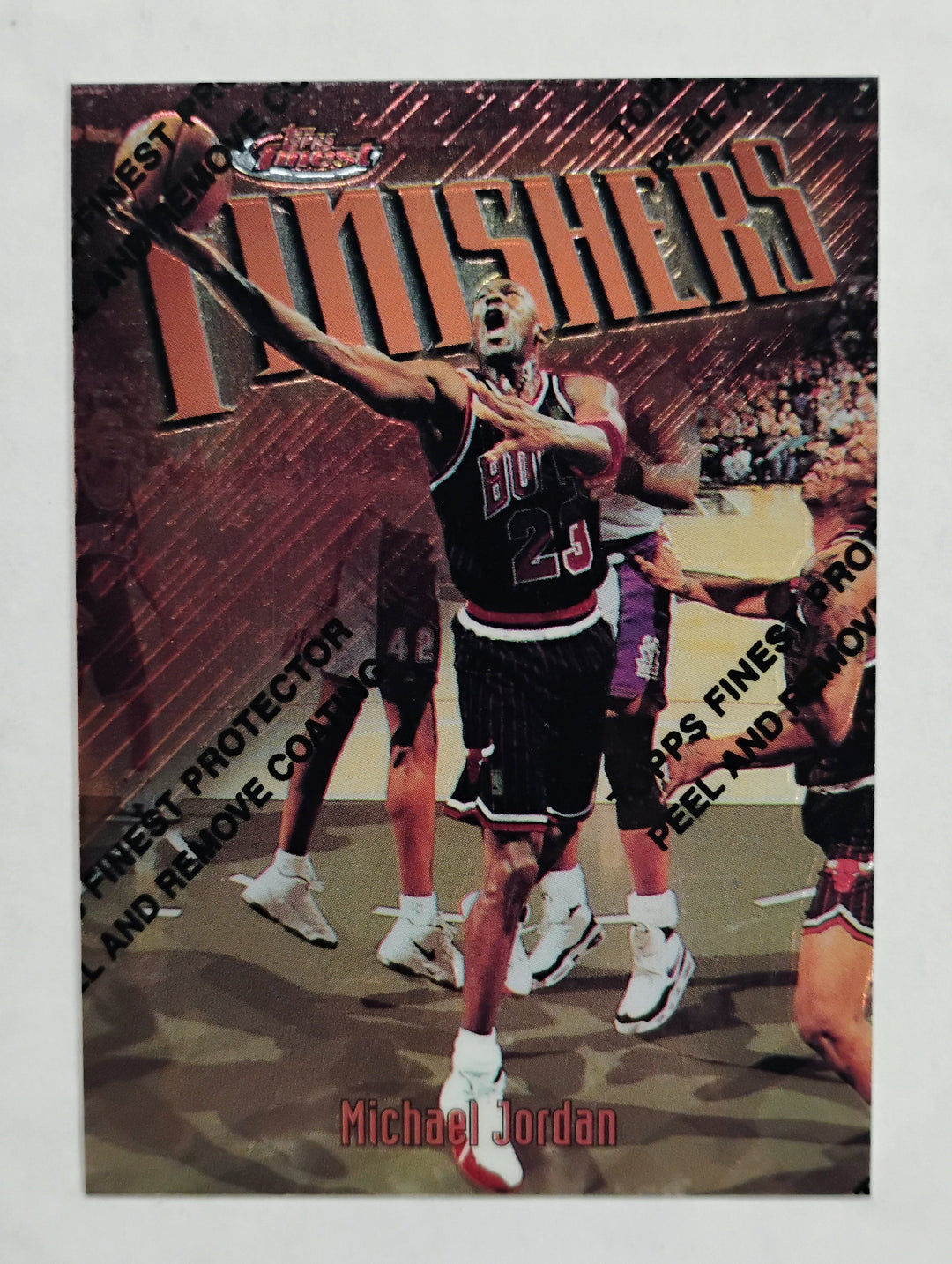 1997-98 Topps Finest Basketball Michael Jordan #39 Finishers W/Coating