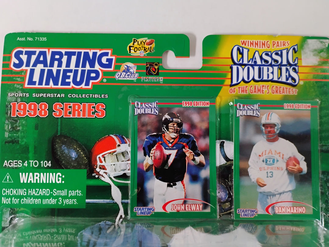 1998 Kenner Starting Lineup Classic Doubles John Elway/Dan Marino Sealed