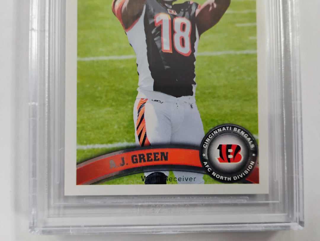 2011 Topps Football A.J. Green #151 FS Overhead Catch BGS 9