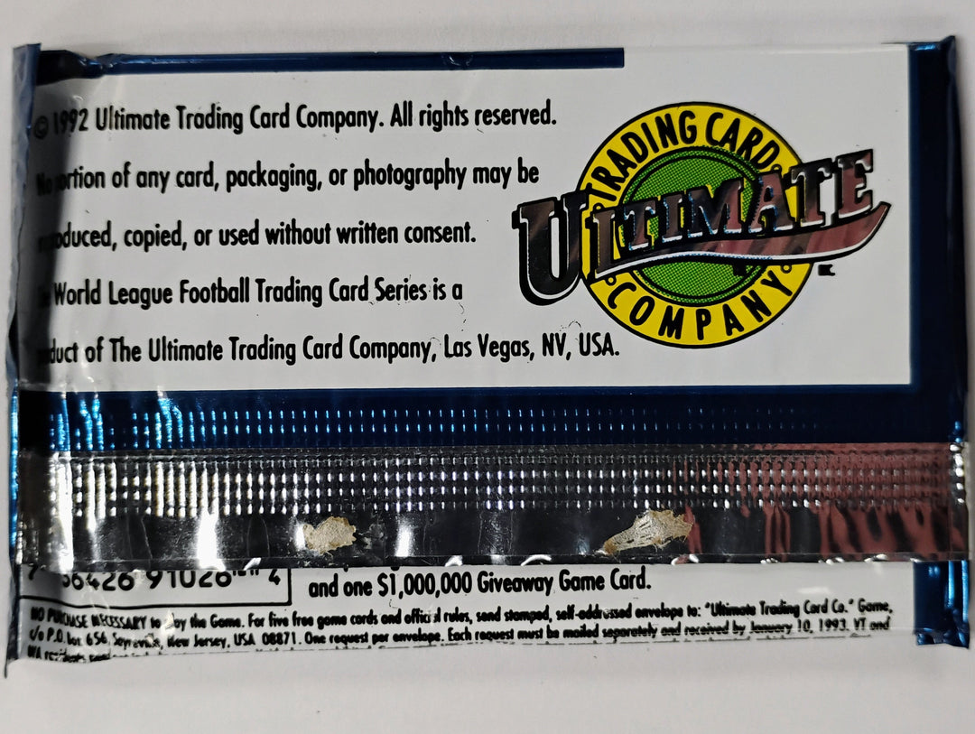 1992 Ultimate World League Football Sealed Pack