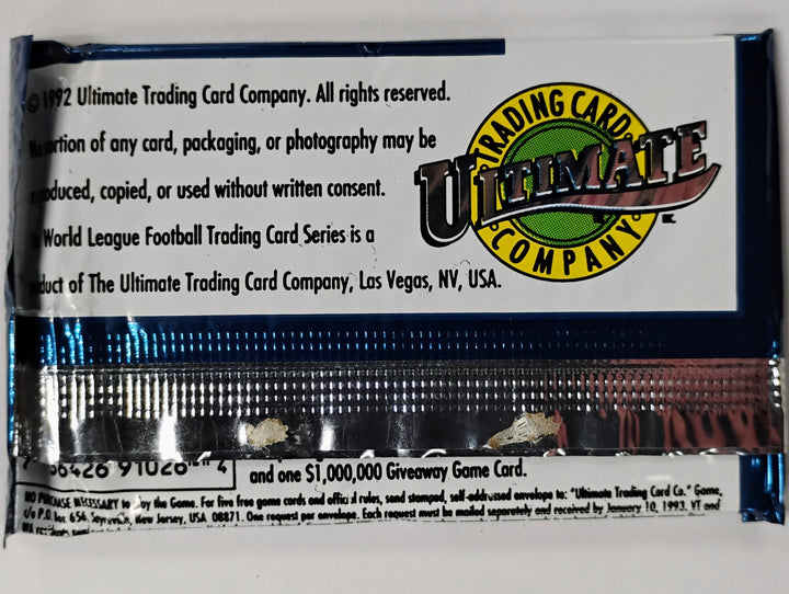 1992 Ultimate World League Football Sealed Pack