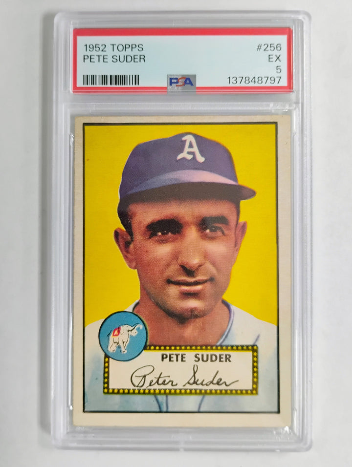 1952 Topps Baseball Pete Suder #256 PSA 5 EX