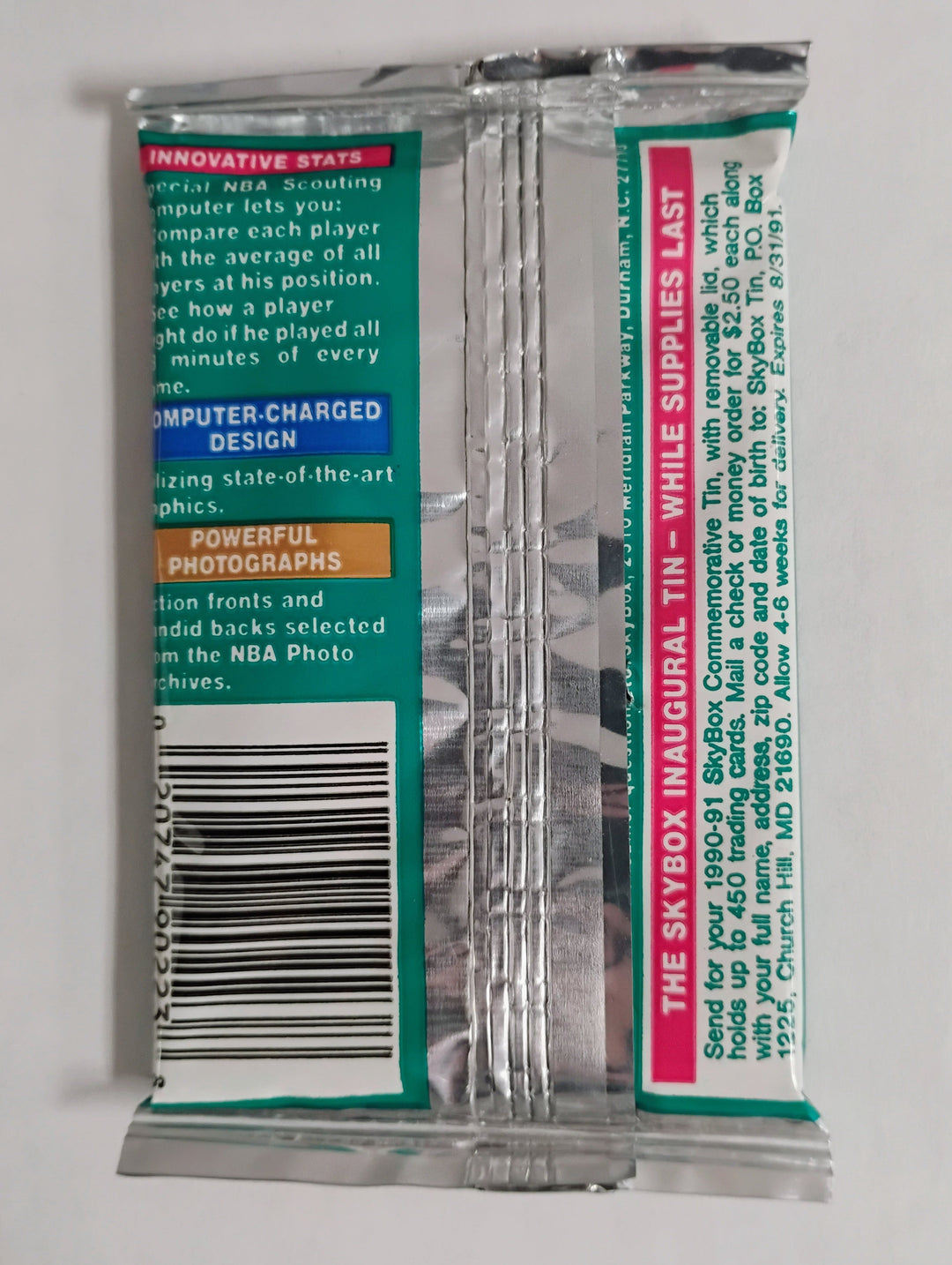 1990-91 Skybox Basketball Series 2 Sealed Pack
