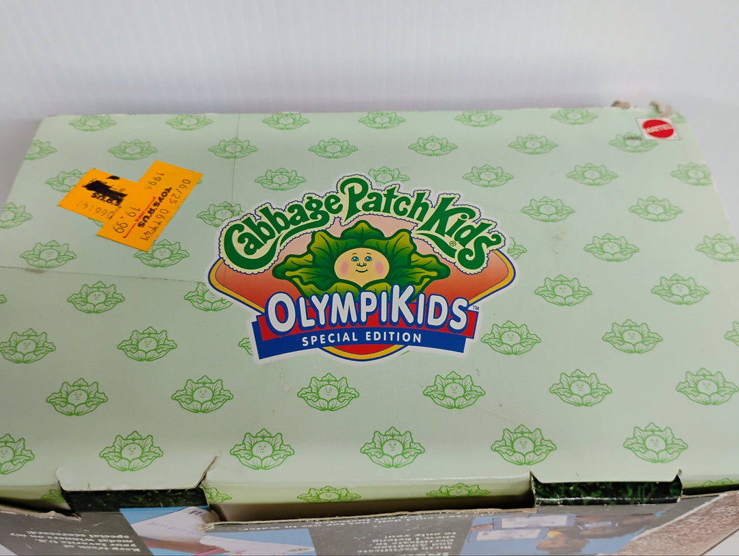 1996 Mattel Cabbage Patch Kids Mariah Satcie Soccer OlympiKids Special Edition In Box
