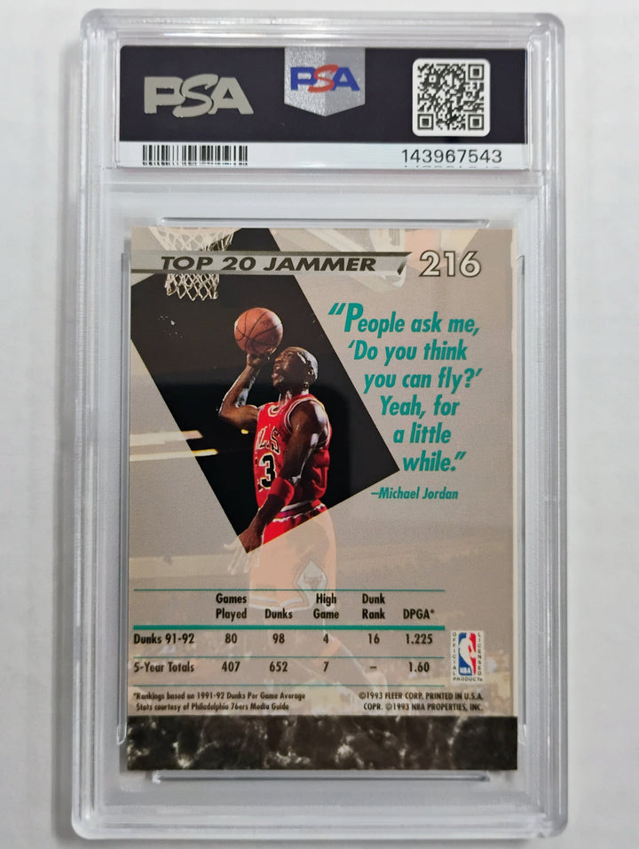 1992 Ultra Michael Jordan #216 PSA 9